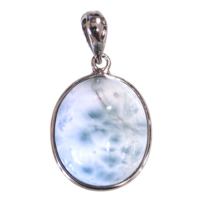 Colgante de Larimar AA en plata de ley 925, 1,89 g