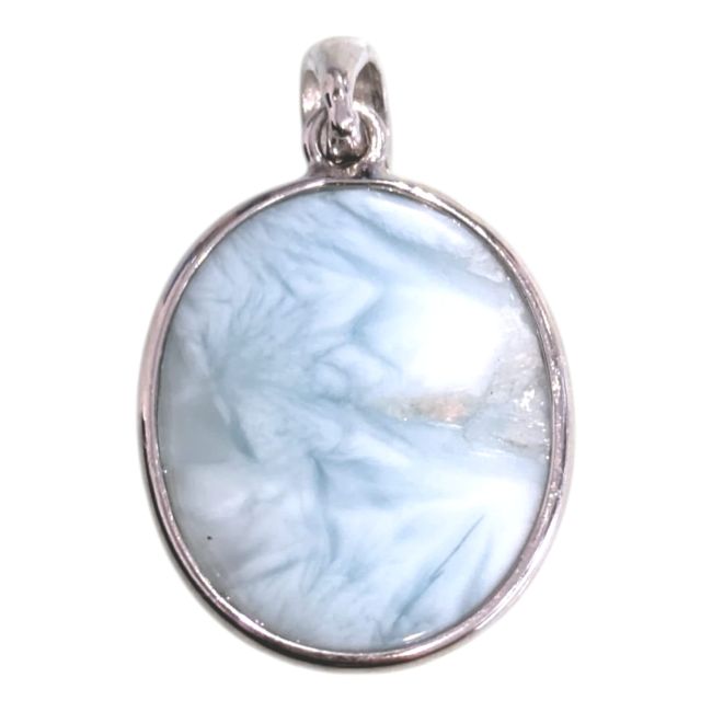 Colgante de Larimar AA en plata 925 de 1,73 g
