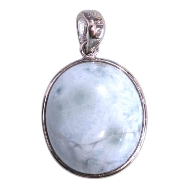 Colgante de Larimar AA en plata 925 de 2,04 g