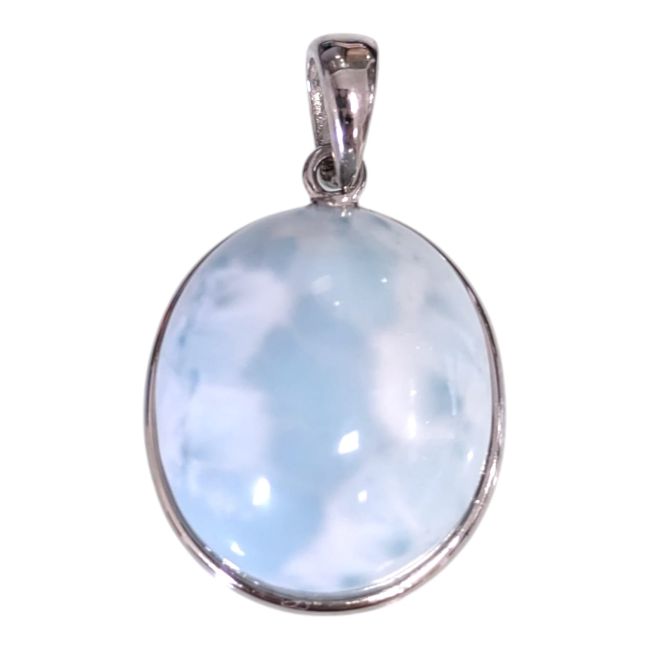 Colgante de Larimar AA en plata 925 de 2,67 g