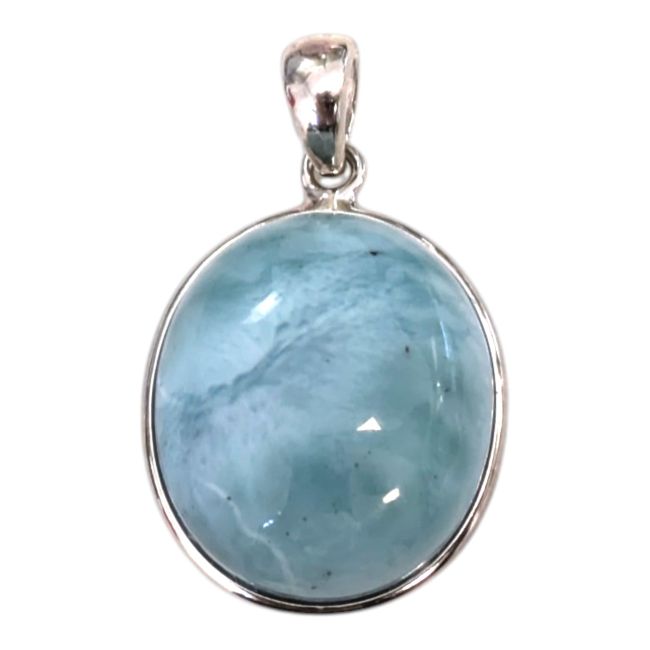 Colgante de Larimar AA en plata de ley 925 de 2,25 g