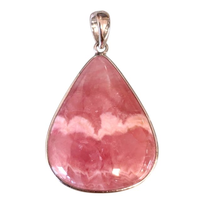 Colgante de rodocrosita en plata de ley 925, plata AAA, 1 pieza, 3,97 g
