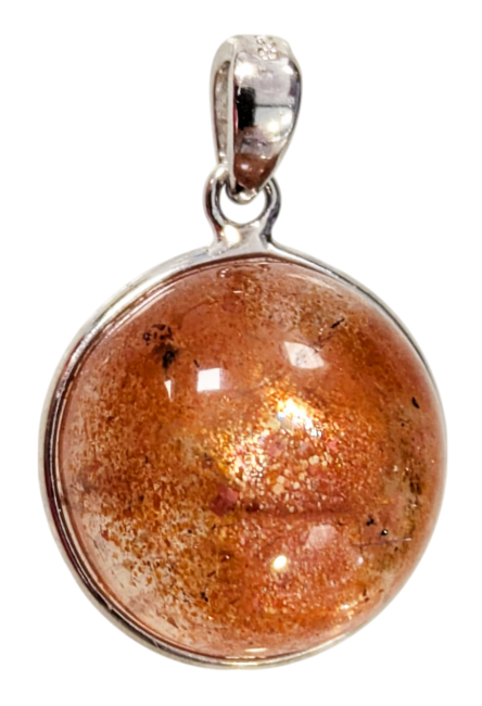 incienso en Colgante de plata 925 con piedra solar AAA de 1,81 g