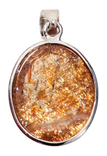 incienso en Colgante de plata 925 con piedra solar AAA de 1,34 g|es