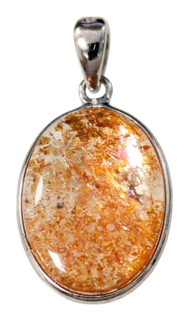 incienso en Colgante de plata 925 con piedra solar AAA de 1,11 g
