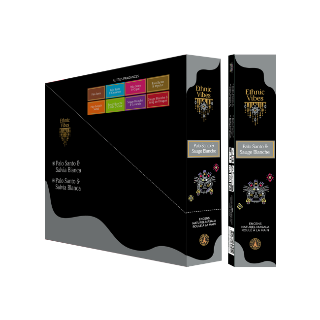 incienso en Incienso Fragrances & Sens Ethnic Vibes Palo Santo & Salvia Blanca Masala 15g