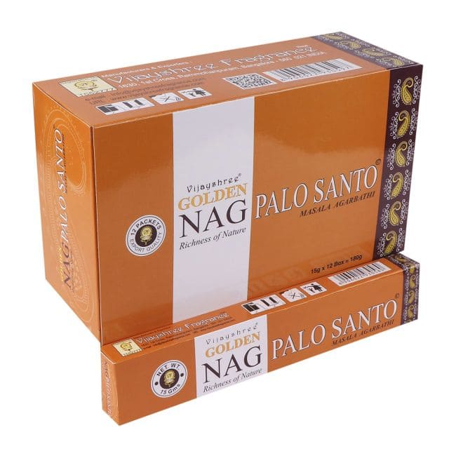 Incienso Vijayshree Golden Nag Palo Santo 15g