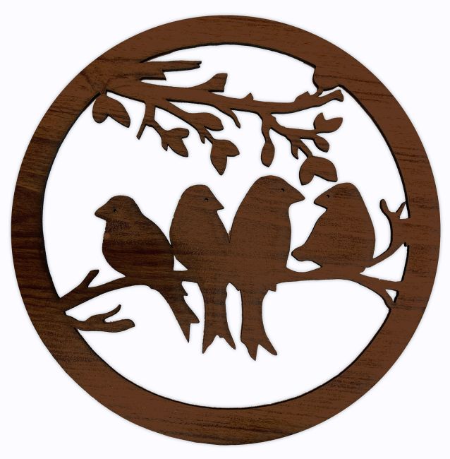 Letrero de madera de pájaro