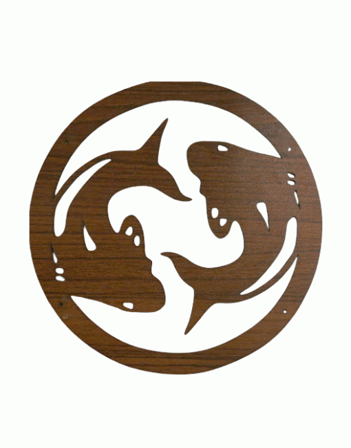 Panel magnético de madera con forma de pez de 18 cm para HMD999