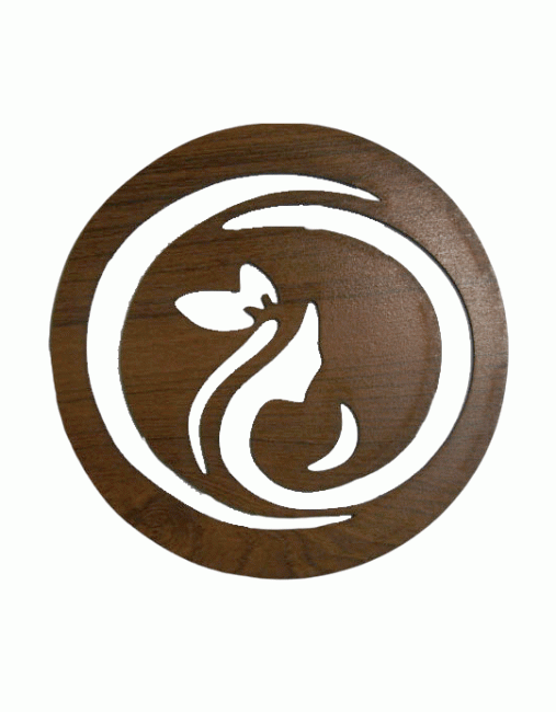 Letrero magnético de madera 