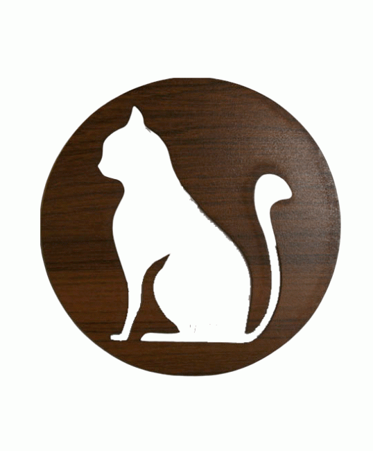 Letrero magnético de madera para gato (18 cm) para HMD999