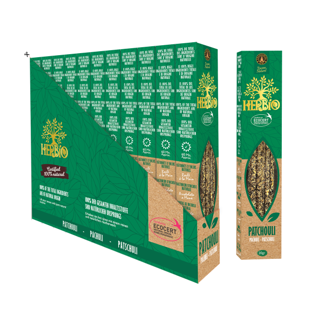 incienso en Incienso Difuminado Ecocert Herbio Pachuli 20g|es