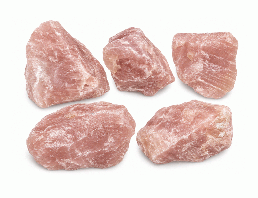 incienso en Cuarzo Rosa AA Piedras Brutas 6-11 cm 2 kg