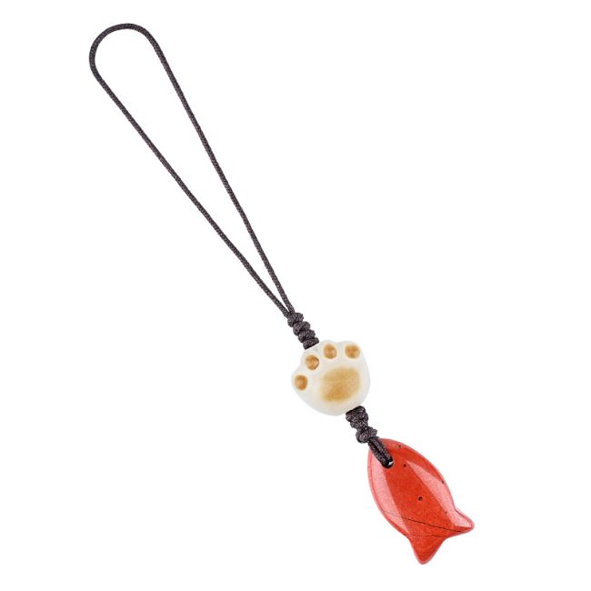 3 colgantes de pez de jaspe rojo para bolsos