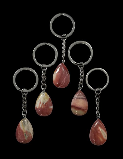 incienso en Llavero Gota Jasper Mokaite Morado A 30mm x 5|es
