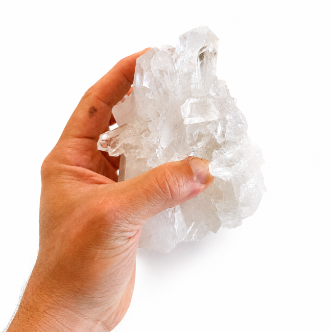 incienso en Drusa de cristal de roca 1,037 kg|es