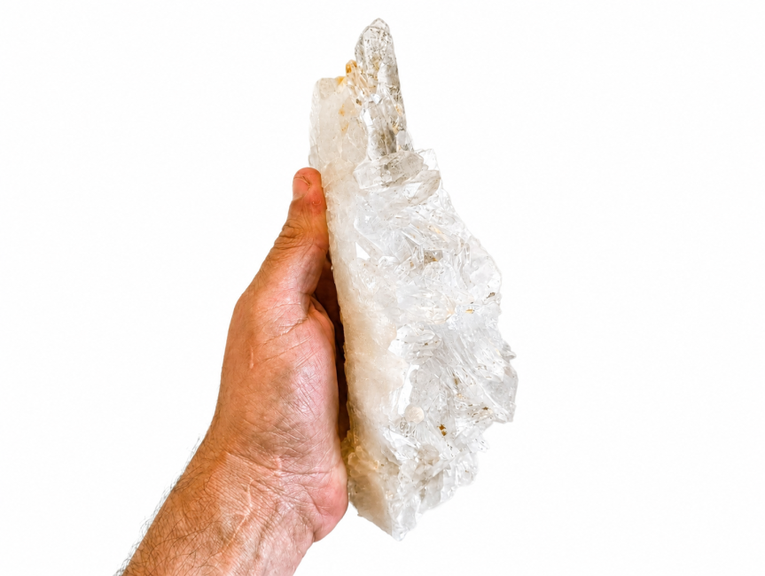 incienso en Drusa de cristal de roca 1,048 kg|es
