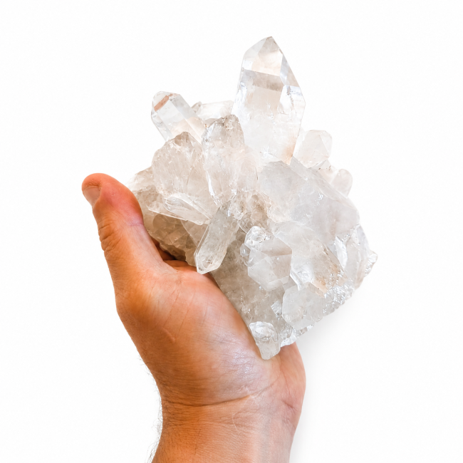 incienso en Drusa de cristal de roca 1,095 kg|es