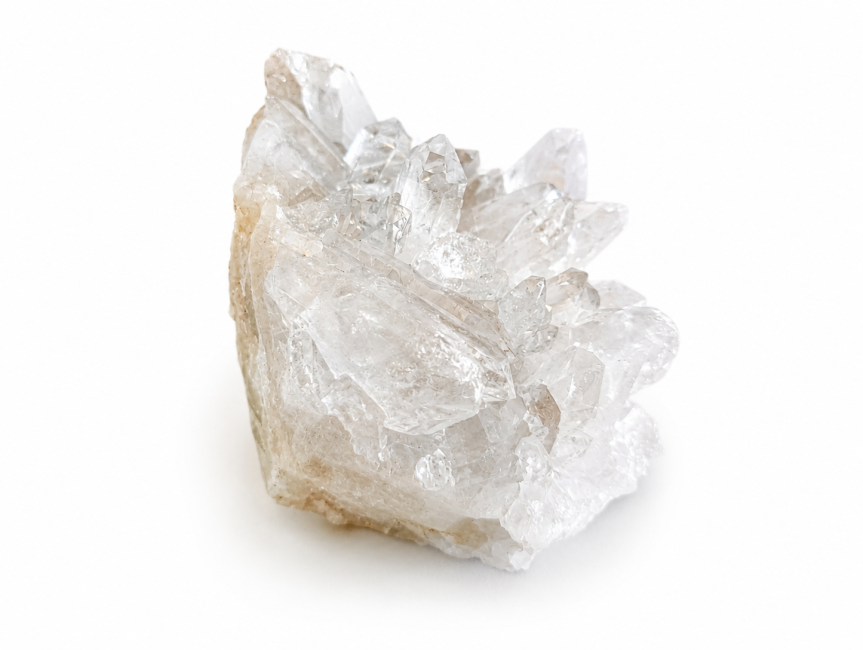 incienso en Drusa de cristal de roca 1,115 kg