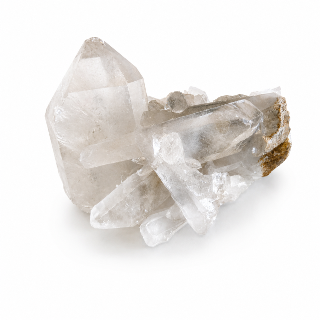 incienso en Drusa de cristal de roca 1,421 kg