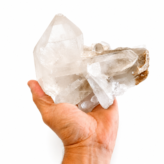 incienso en Drusa de cristal de roca 1,421 kg|es