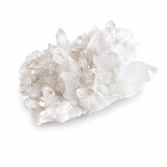incienso en Drusa de cristal de roca 1,541 kg