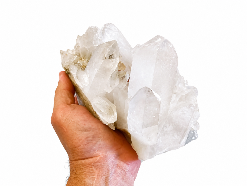 incienso en Drusa de cristal de roca 1,608 kg|es