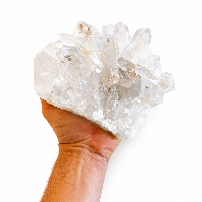 incienso en Drusa de cristal de roca 1,633 kg|es