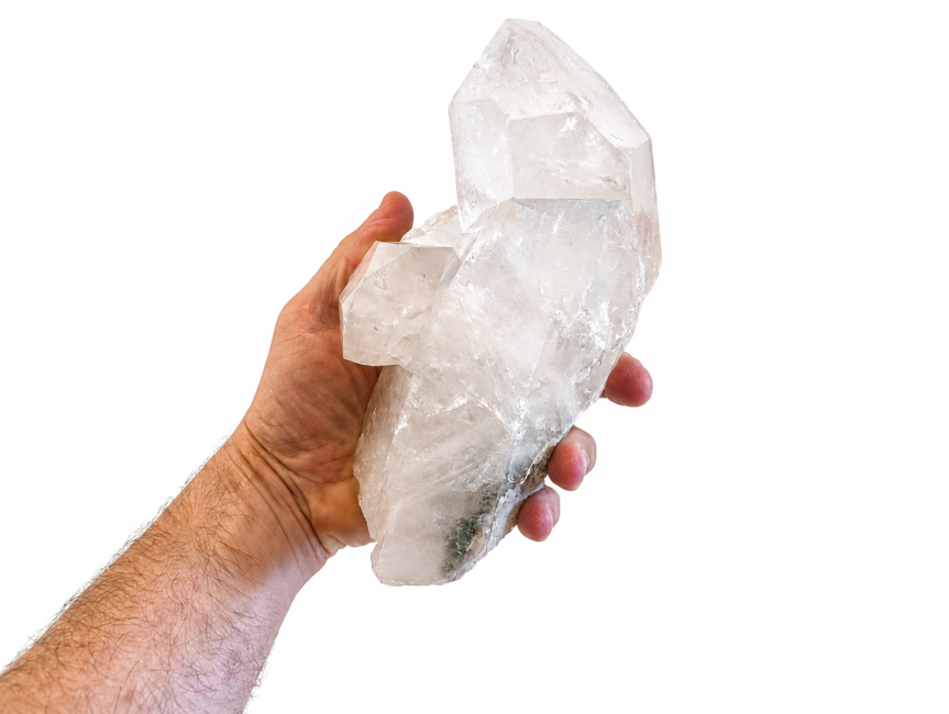 incienso en Drusa de cristal de roca 1,947 kg|es