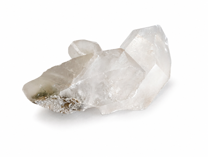 incienso en Drusa de cristal de roca 1,947 kg