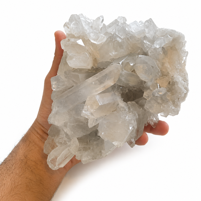 incienso en Cristal de roca drusa 2,55 kg|es