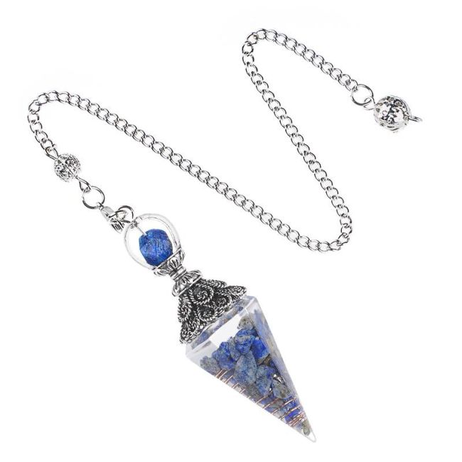 Péndulo Orgonita Lapislázuli 6 caras