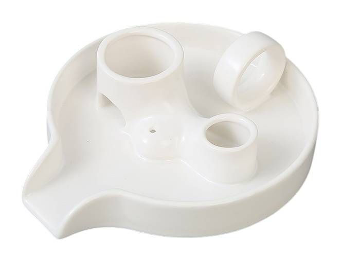 Porta incienso de cerámica blanca para Palo Santo y Salvia Blanca 18,50 cm