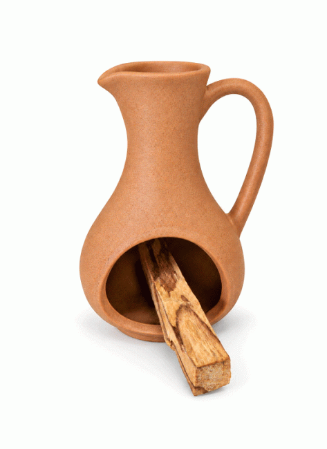 incienso en Quemador de incienso de cerámica de terracota 12 cm