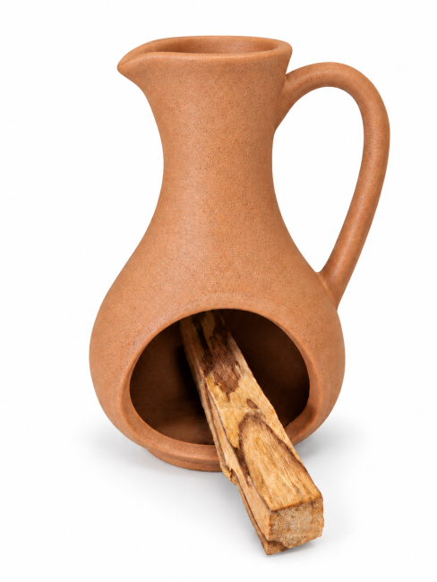 incienso en Quemador de incienso de cerámica de terracota 12 cm