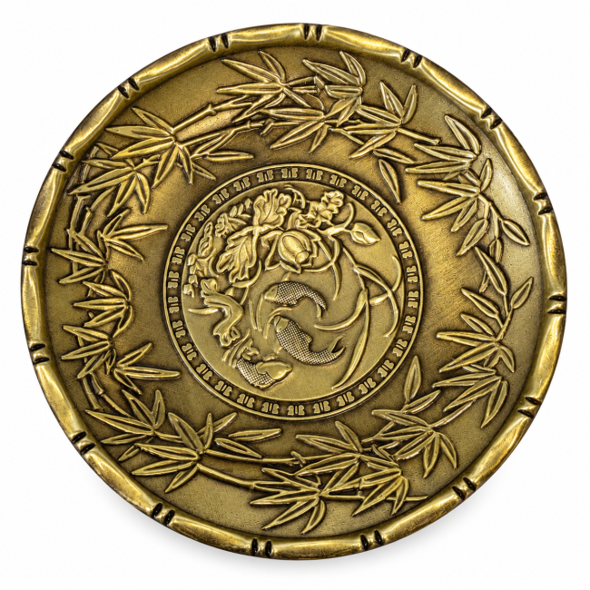 incienso en Plato para incienso y posavasos con decoración de loto y peces 9,3 cm