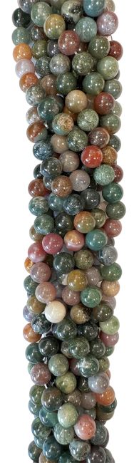 Perlas de Ágata india de 6mm en hilo de 40cm