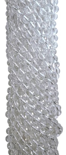 Perlas de Cristal de roca de A 4mm en hilo de 40cm