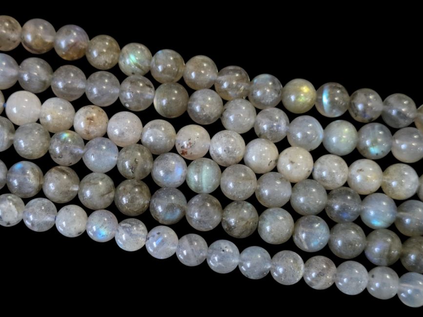 incienso en Hilo de Perlas Redondas de Labradorita A 5.5-6.5mm|es