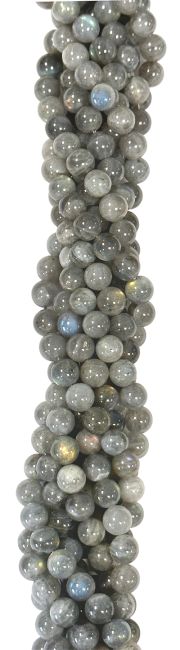 Perlas de labradorita AA de 6-7mm en hilo de 40cm.