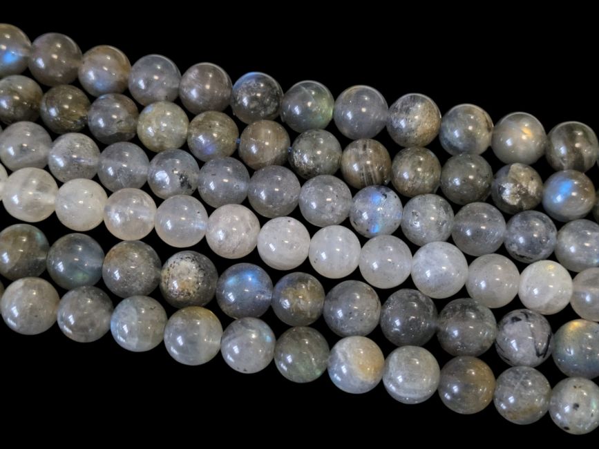 incienso en Hilo de Perlas Redondas de Labradorita A 8-9mm|es