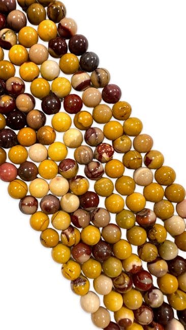 incienso en Perlas de Jaspe Mokaite A de 6mm en hilo de 40cm|es