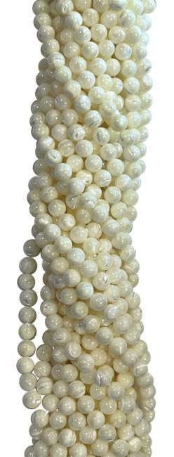 Perlas de Nácar A de 8mm en hilo de 40cm