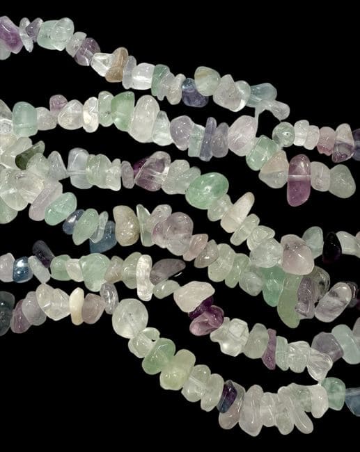 incienso en Fluorita multicolor A chips 3-8mm en hilo de 80cm|es