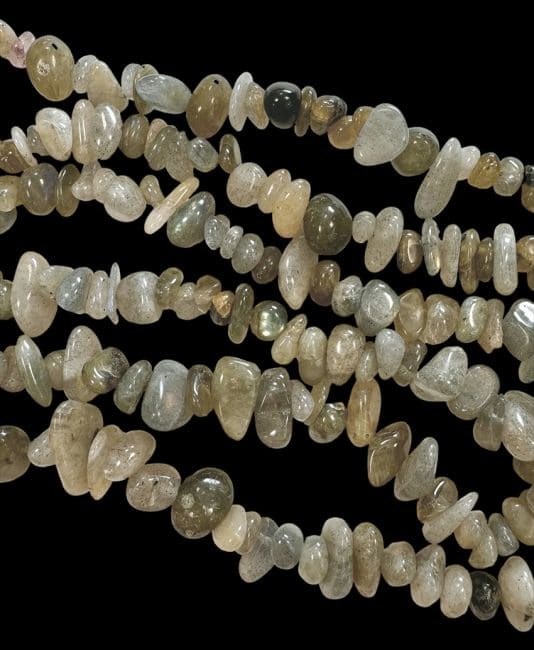 incienso en Labradorita A astilla 3-8 mm en un hilo de 80 cm|es