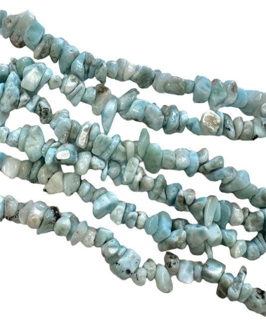 incienso en Larimar A chips 5-8 mm en cable de 80 cm