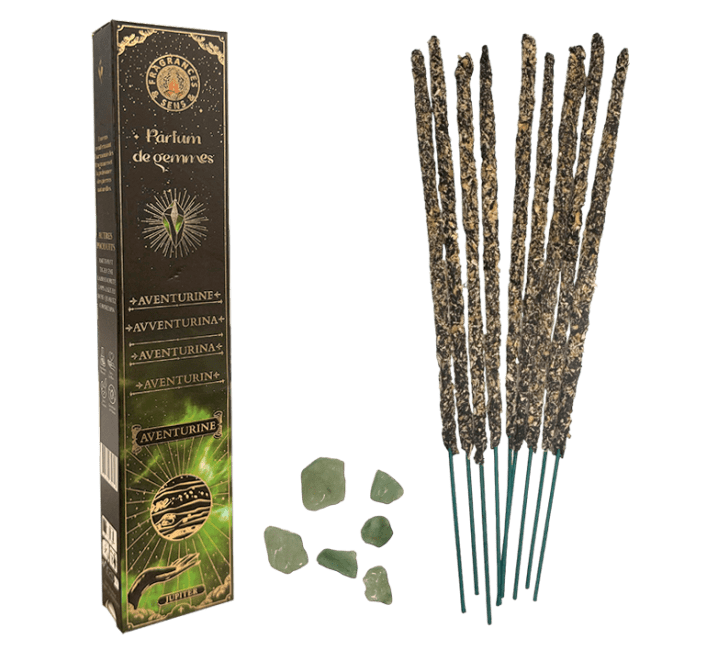 Incense Fragrances & Sens Parfum de Gems Aventurina Difuminado Stick 20g