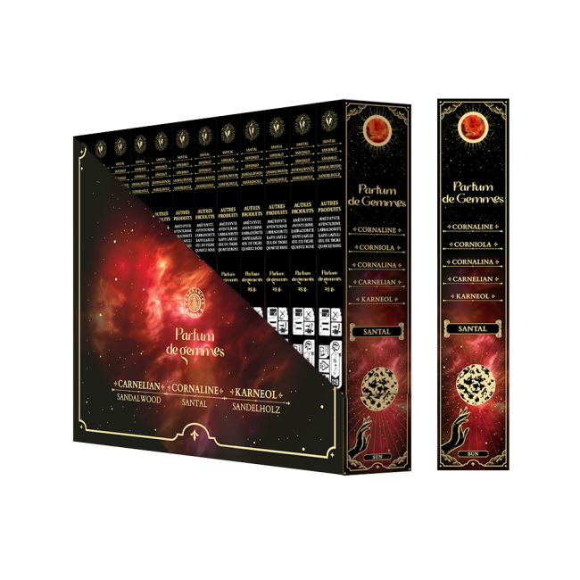 Incienso Smudge Stick Parfum de Gemmes Sándalo y Cornalina 20g