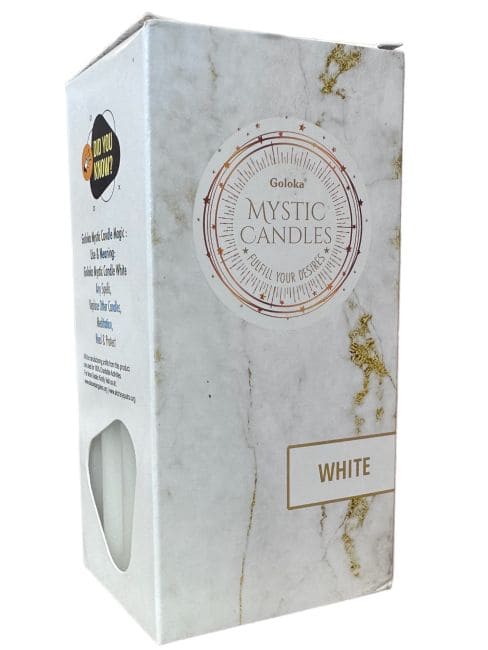 Velas Goloka Tintadas Masa Blanca 13cm 20uds