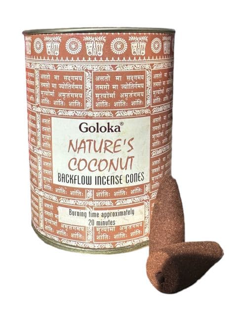 incienso en Goloka Nature Conos reflujo de Coco 6uds.